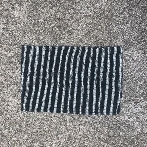 black and white tube top